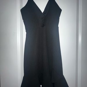 Black mini dress with small cut out